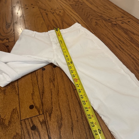 Frank & Eileen Kinsale The Trouser Italian Performance Linen White Size 6 - Picture 11 of 13